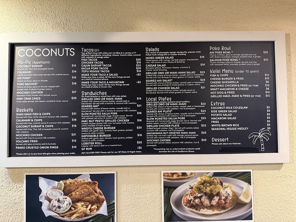 Coconuts Fish Cafe - Kamaole Location Menu - Image 4