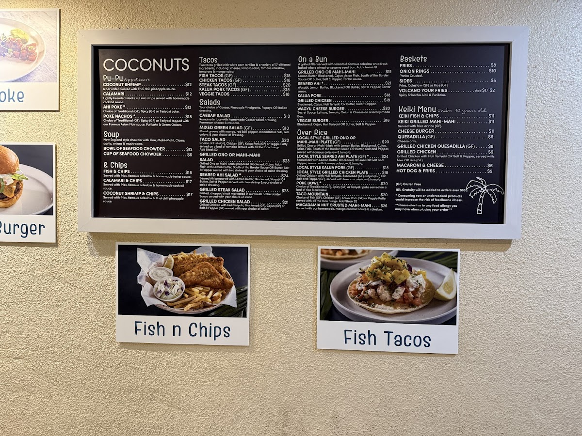 Coconuts Fish Cafe - Kamaole Location Menu - Image 6